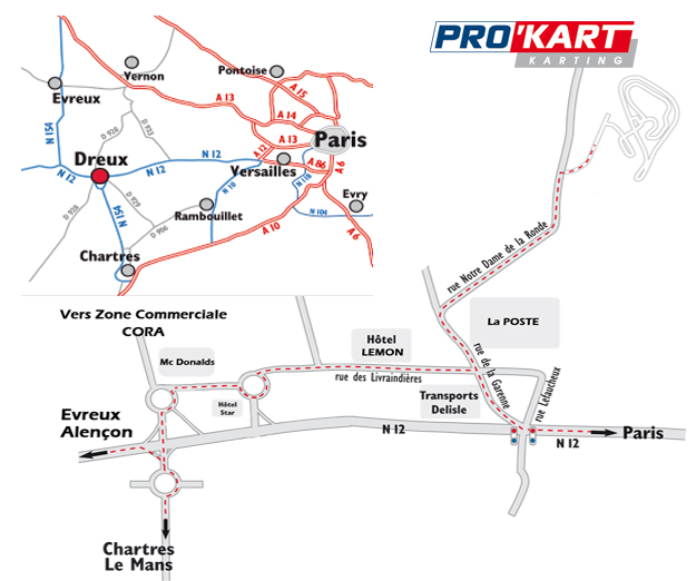 Plan accès Circuit de l'Ouest Parisien plan accès circuit