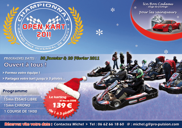 Challenge karting hivernal de Dreux